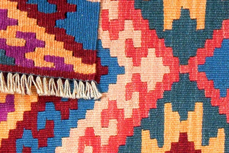 Kelim Gashgai · Handgewebt – Bunt, 94x61 cm