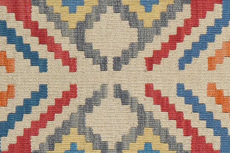 Kelim Gashgai · Handgewebt – Beige, 85x62 cm