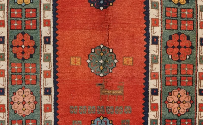 Nepal · Handgeknüpft – Rot, 205x130 cm