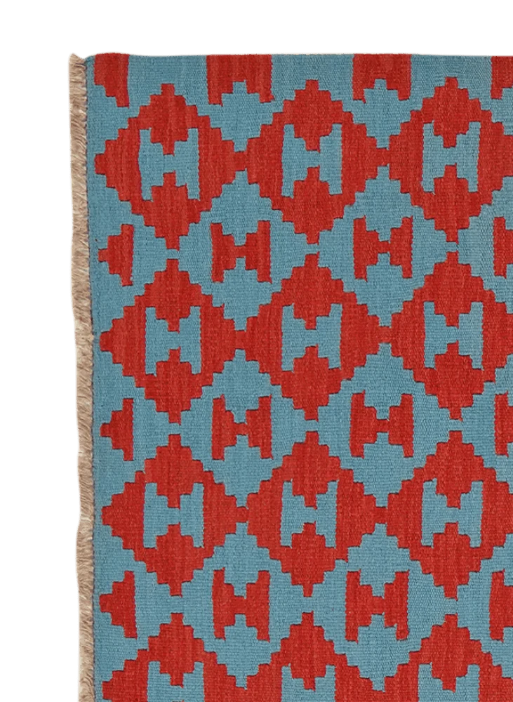 Kelim Gashgai · Handgewebt – Blau, 178x117 cm