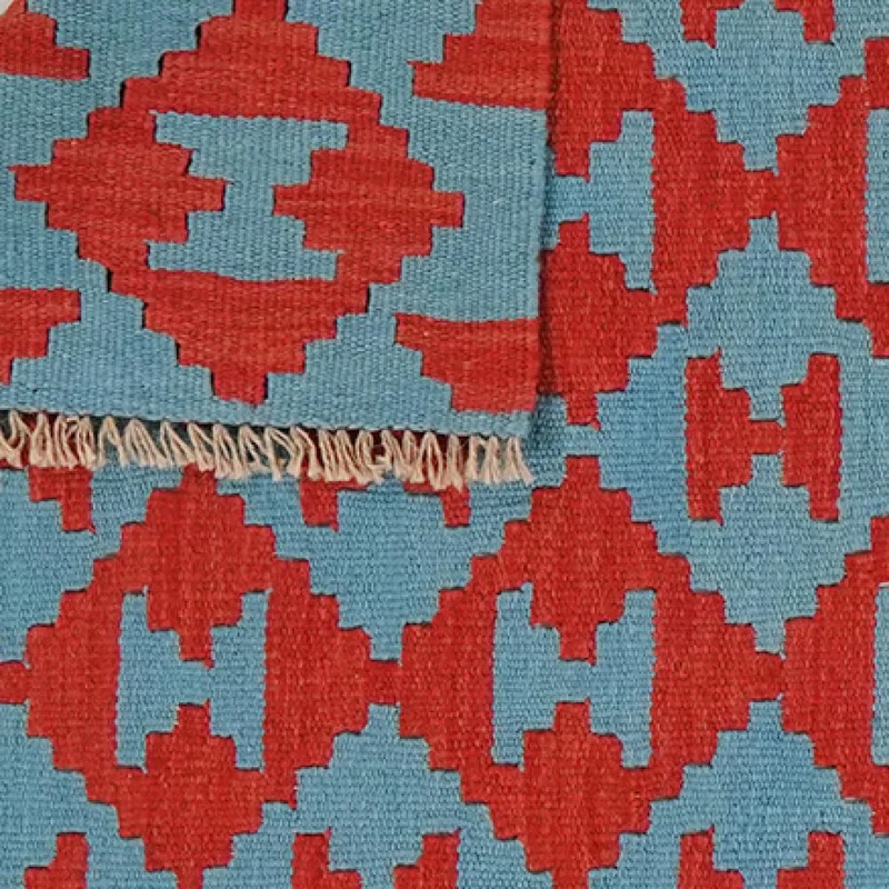 Kelim Gashgai · Handgewebt – Blau, 178x117 cm