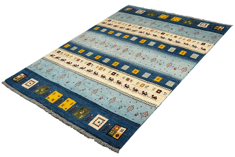 Rizbaf · Handgeknüpft – Blau, 199x152 cm