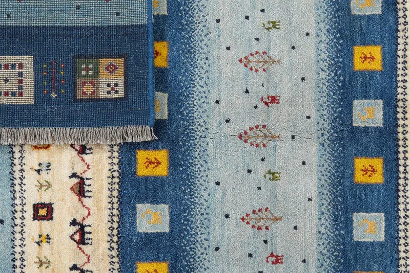 Rizbaf · Handgeknüpft – Blau, 199x152 cm