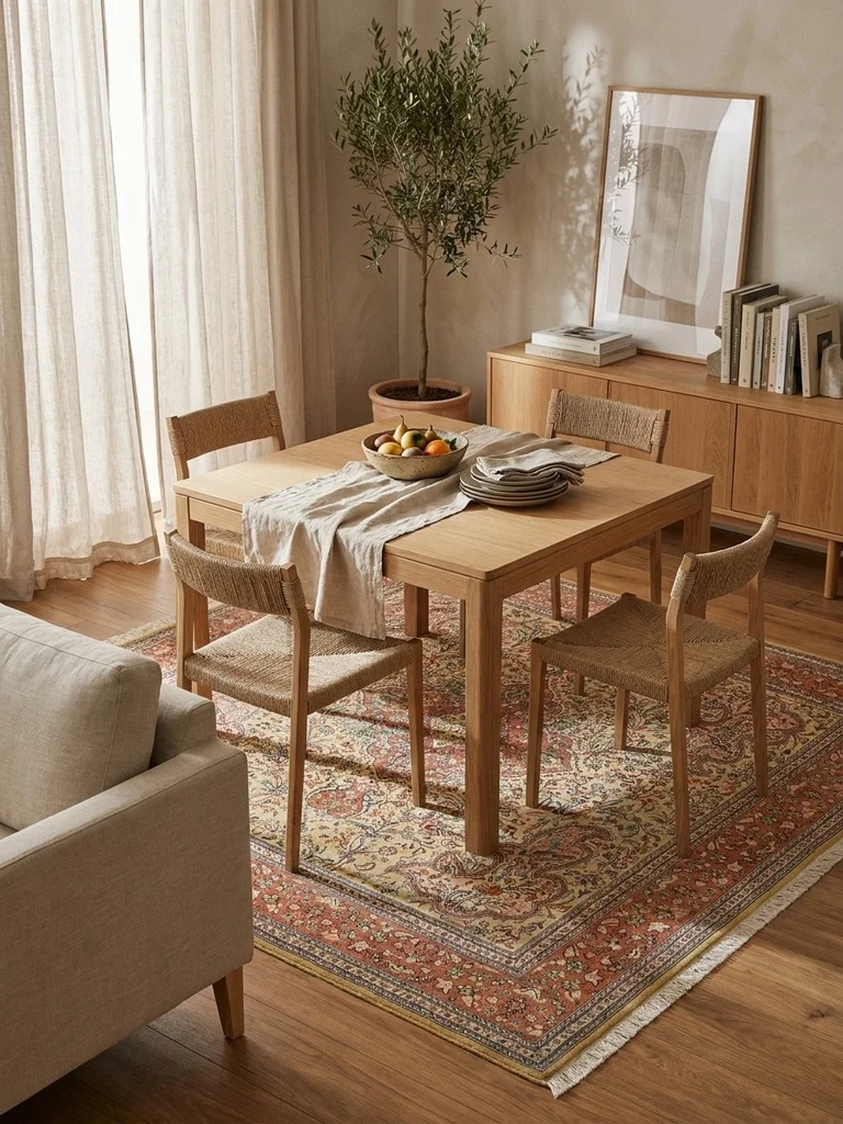 Tabriz Old · Handgeknüpft – Beige, 216x199 cm