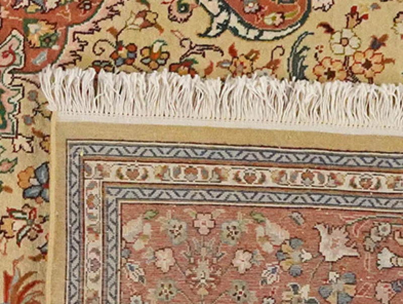 Tabriz Old · Handgeknüpft – Beige, 216x199 cm