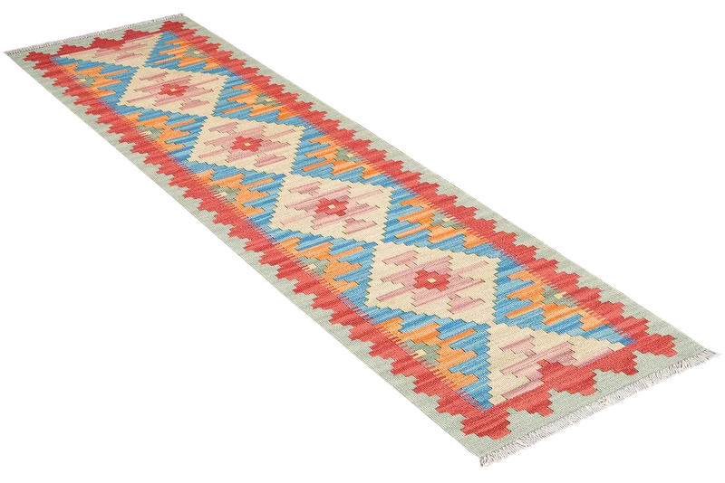 Kelim Gashgai · Handgewebt – Bunt, 189x56 cm