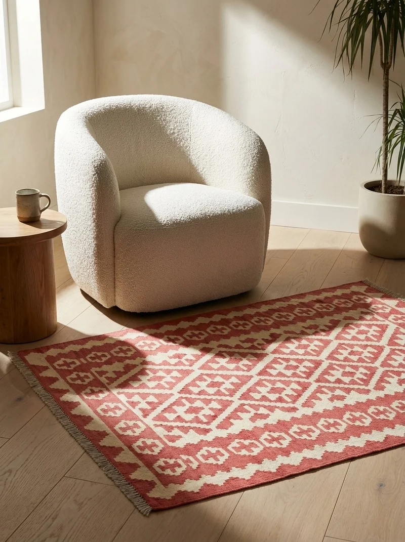 Kelim Gashgai · Handgewebt – Beige, 145x108 cm