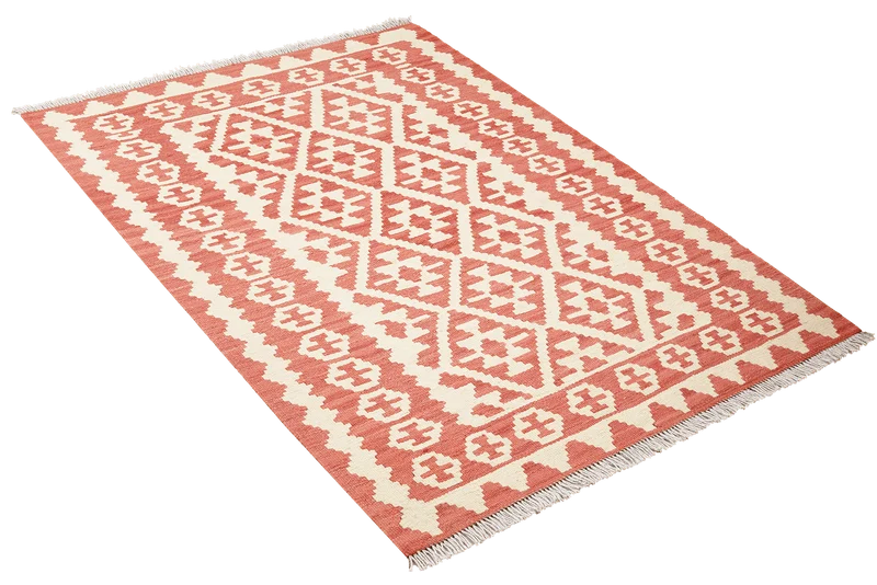 Kelim Gashgai · Handgewebt – Beige, 145x108 cm