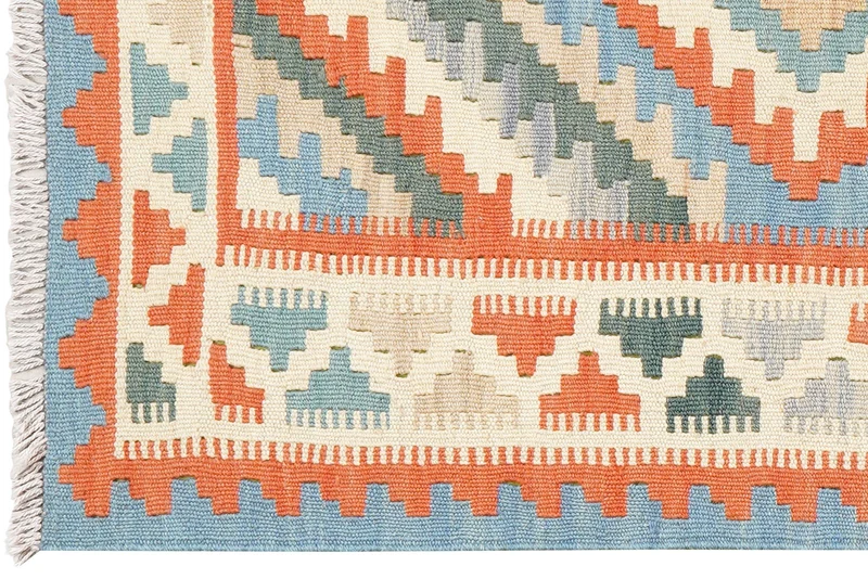 Kelim Gashgai · Handgewebt – Beige, 123x81 cm