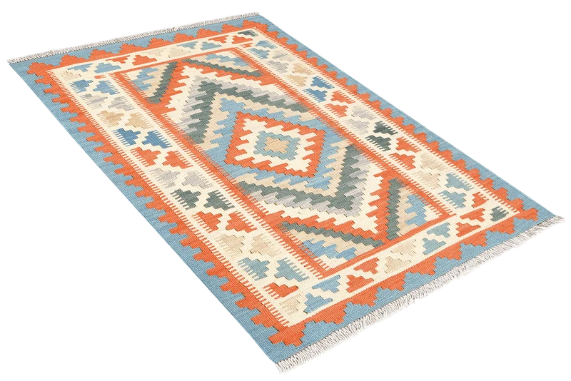 Kelim Gashgai · Handgewebt – Beige, 123x81 cm