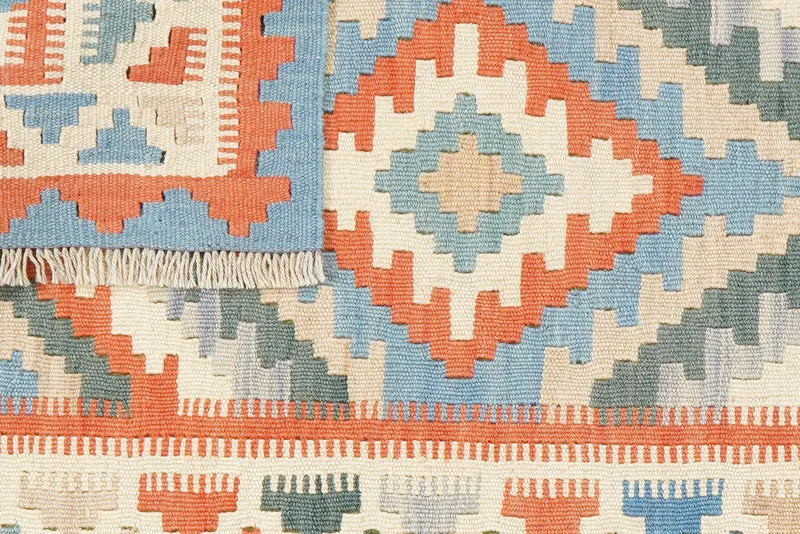 Kelim Gashgai · Handgewebt – Beige, 123x81 cm