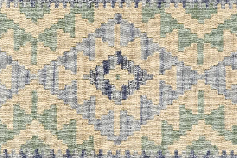 Kelim Gashgai · Handgewebt – Beige, 198x59 cm