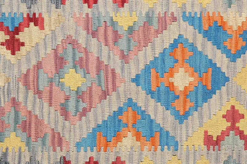 Kelim Gashgai · Handgewebt – Beige, 140x101 cm