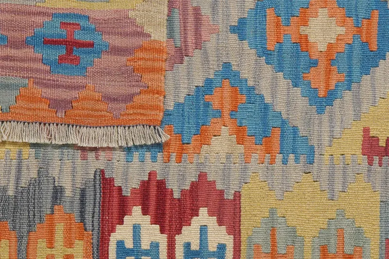 Kelim Gashgai · Handgewebt – Beige, 140x101 cm