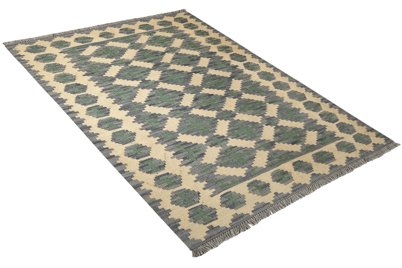 Kelim Gashgai · Handgewebt – Beige, 152x103 cm
