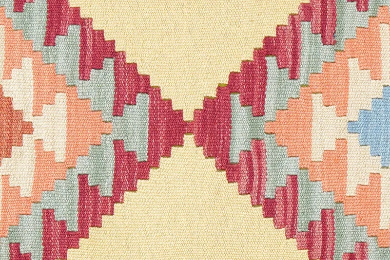 Kelim Gashgai · Handgewebt – Gelb, 120x81 cm