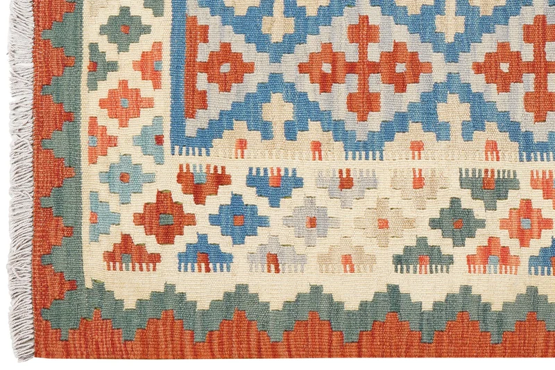 Kelim Gashgai · Handgewebt – Blau, 152x109 cm