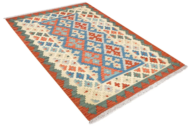 Kelim Gashgai · Handgewebt – Blau, 152x109 cm