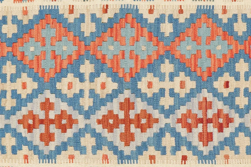 Kelim Gashgai · Handgewebt – Blau, 152x109 cm