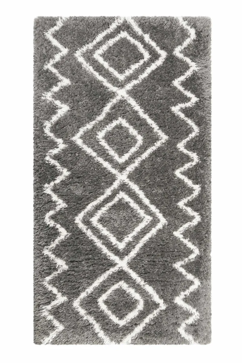 Teppich Grau Hochflor "Boho&Scandic Yagour" WECONhome