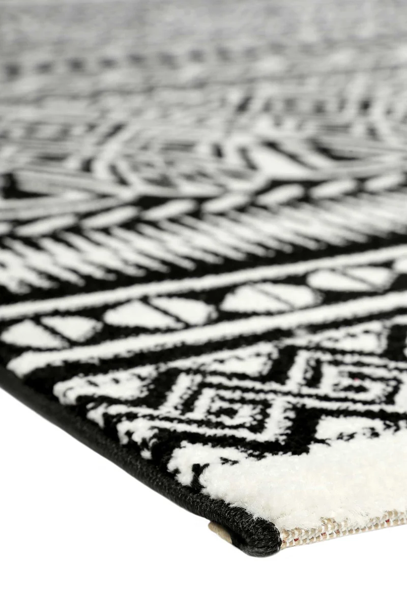 Esprit Teppich Schwarz Weiß Kurzflor "Black & White"