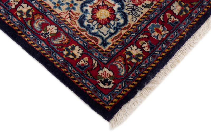 Perserteppich - Ghom - 70 x 126 cm - dunkelblau