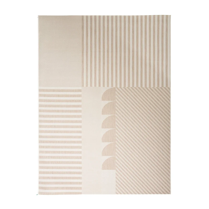 Outdoor Teppich - Capri Lines Beige Creme