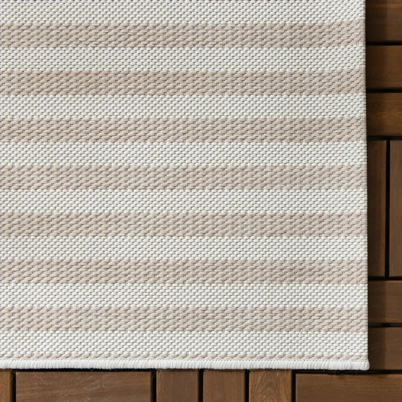 Outdoor Teppich - Capri Lines Beige Creme