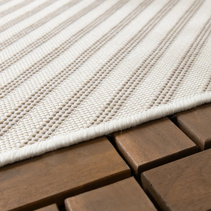 Outdoor Teppich - Capri Lines Beige Creme