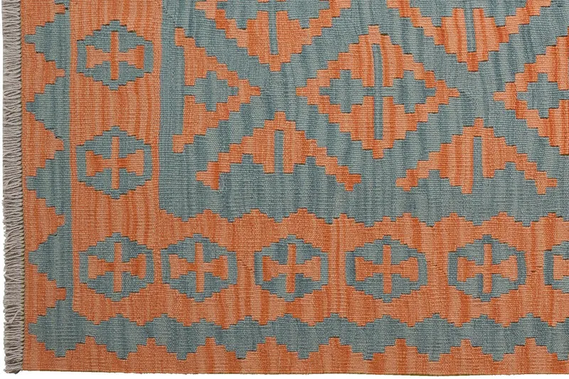 Kelim Gashgai · Handgewebt – Blau, 183x123 cm