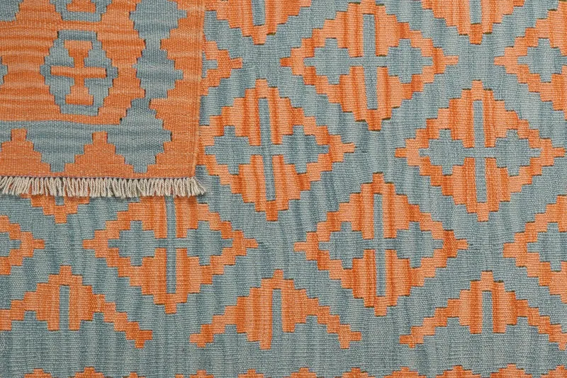 Kelim Gashgai · Handgewebt – Blau, 183x123 cm