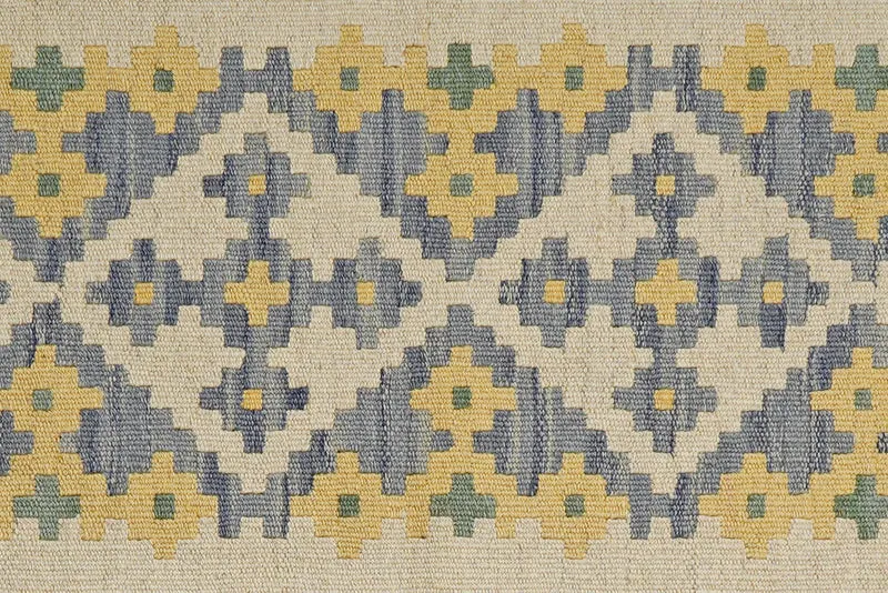 Kelim Gashgai · Handgewebt – Beige, 249x88 cm
