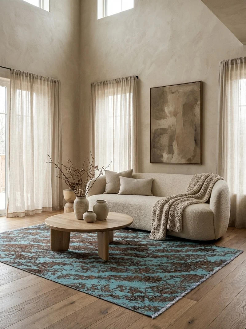 Vintage · Handgeknüpft – Blau, 235x178 cm