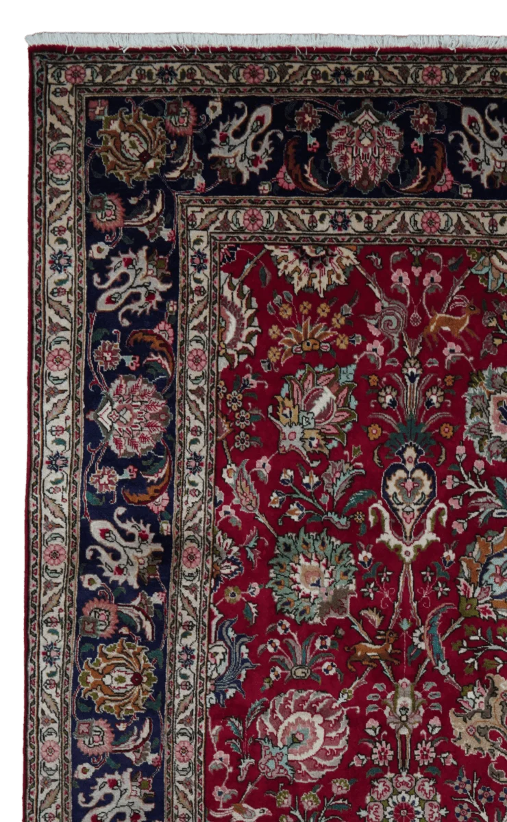 Tabriz · Handgeknüpft – Rot, 404x292 cm