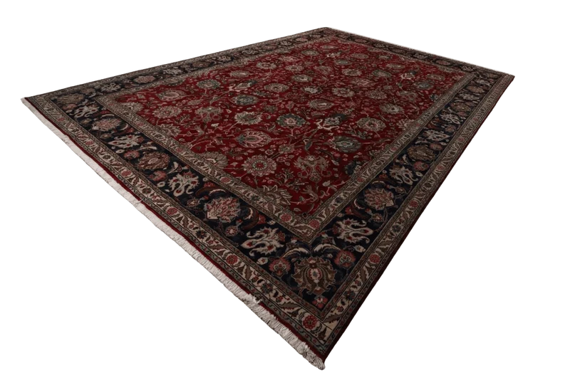 Tabriz · Handgeknüpft – Rot, 404x292 cm