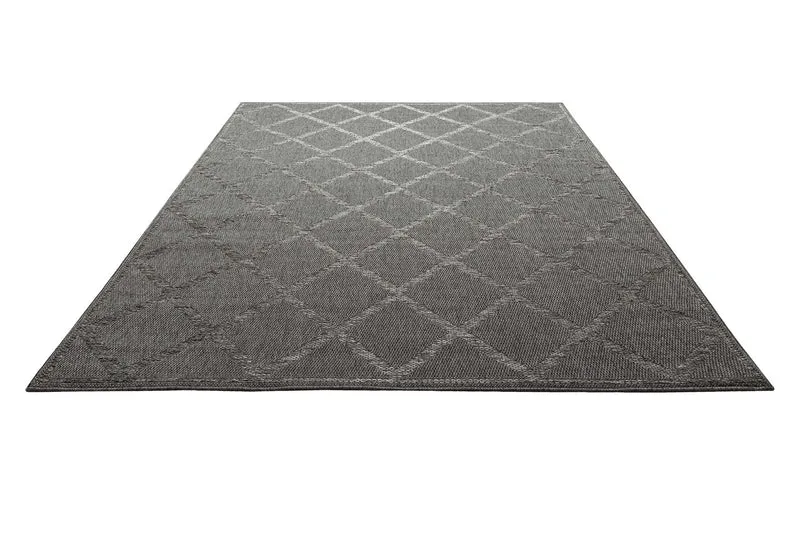 Outdoor Teppich Grau Blau "Bergamo" Homie Living