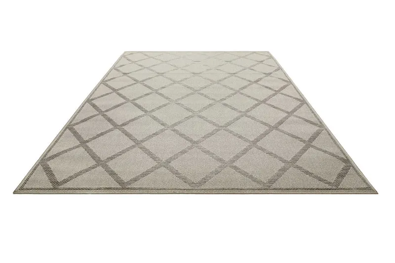Outdoor Teppich Beige Grau "Bergamo" Homie Living