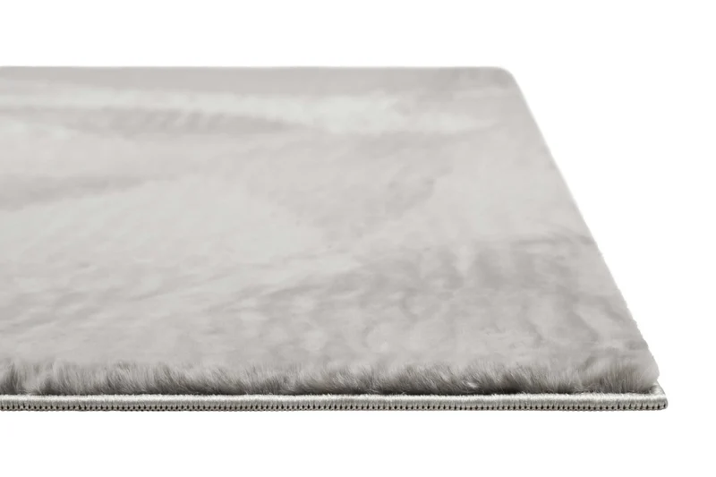 Kunstfell Teppich Hellgrau soft & weich "Villa Rosso" Homie Living