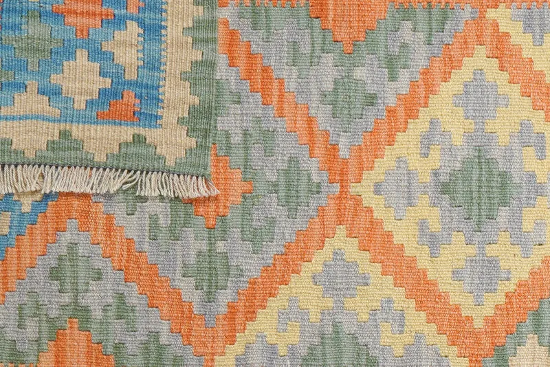 Kelim Gashgai · Handgewebt – Orange, 141x107 cm