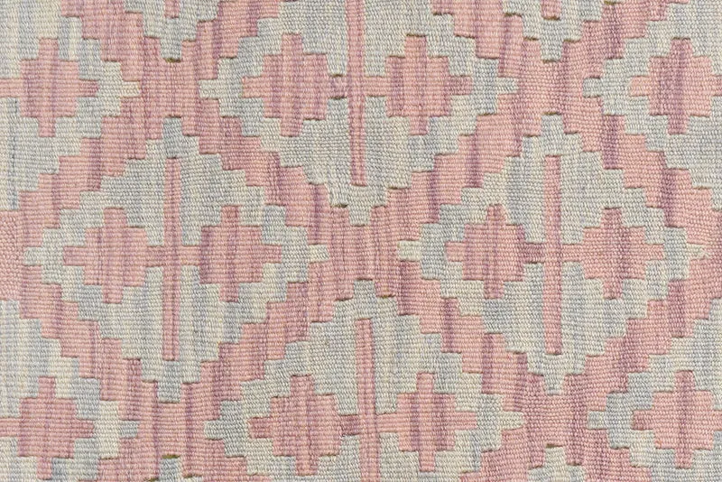 Kelim Gashgai · Handgewebt – Grau, 140x104 cm