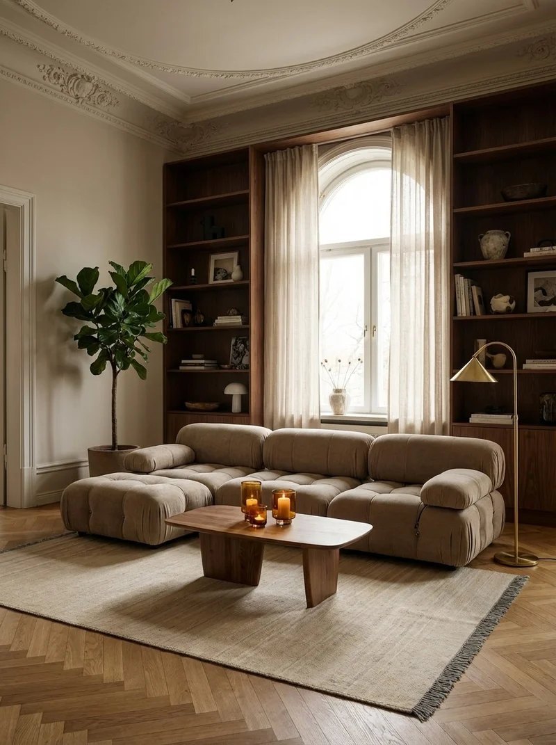 Kelim Gashgai · Handgewebt – Beige, 206x149 cm