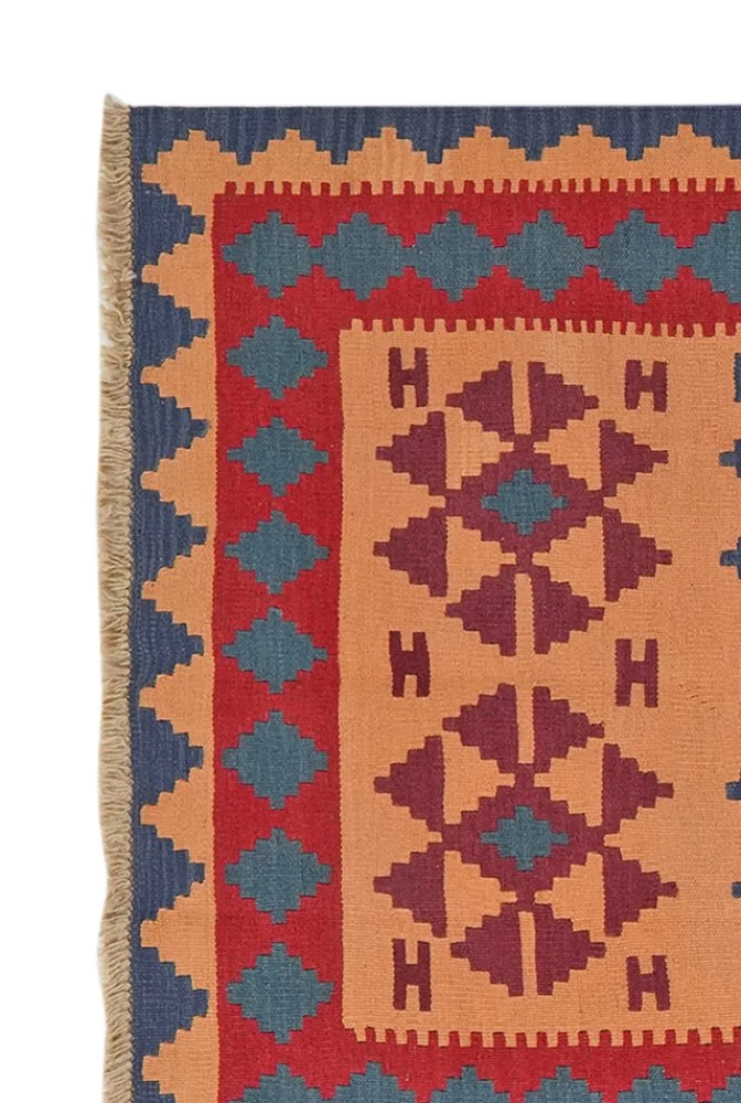 Kelim Gashgai · Handgewebt – Beige, 189x122 cm