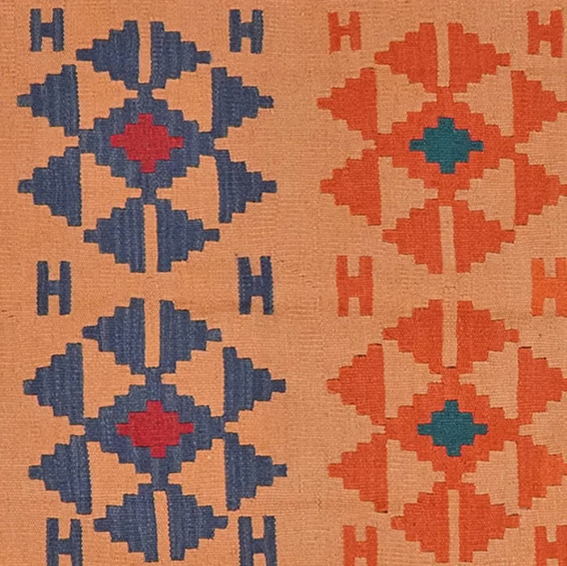 Kelim Gashgai · Handgewebt – Beige, 189x122 cm