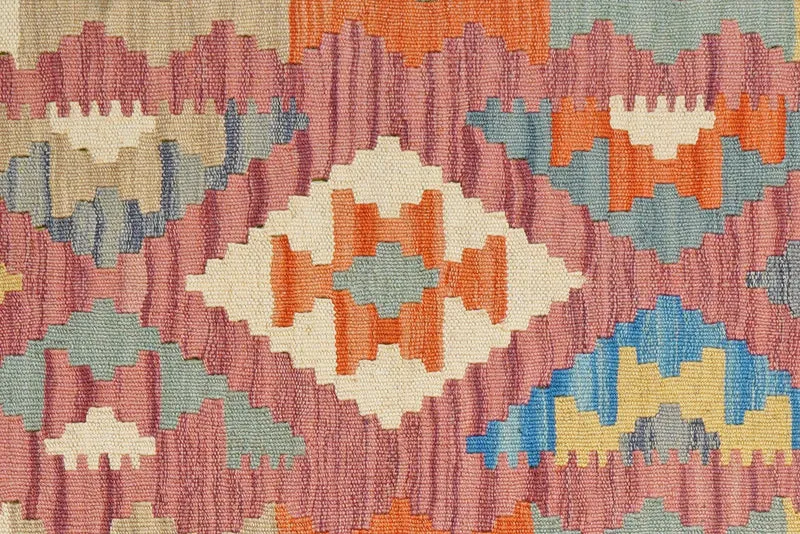 Kelim Gashgai · Handgewebt – Rosa, 155x104 cm