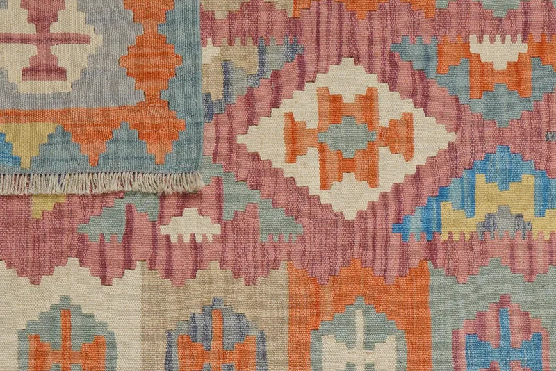 Kelim Gashgai · Handgewebt – Rosa, 155x104 cm