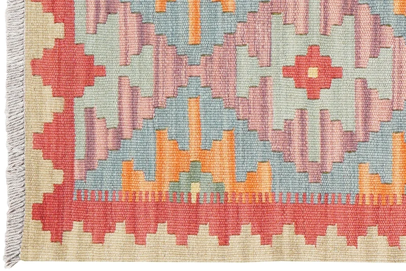 Kelim Gashgai · Handgewebt – Bunt, 190x56 cm