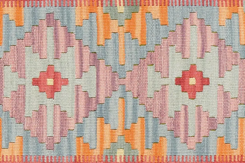 Kelim Gashgai · Handgewebt – Bunt, 190x56 cm
