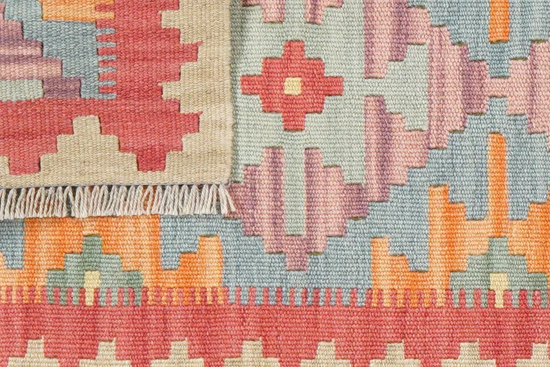 Kelim Gashgai · Handgewebt – Bunt, 190x56 cm