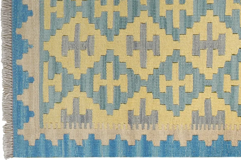 Kelim Gashgai · Handgewebt – Beige, 247x62 cm