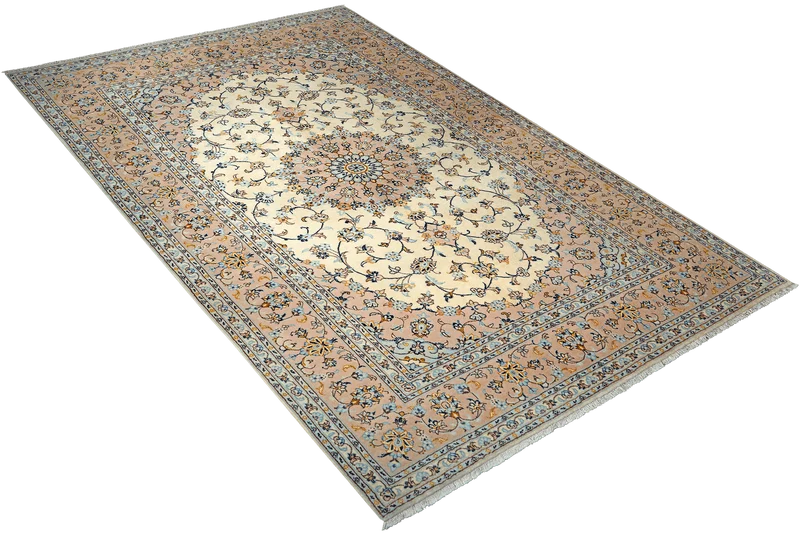 Yazd · Handgeknüpft – Beige, 303x201 cm